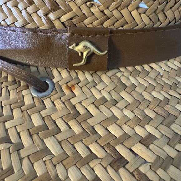 Summer Club Men's Tan Sun Protection Straw Cowboy Hats Size 7 1/8 - Picture 4 of 6